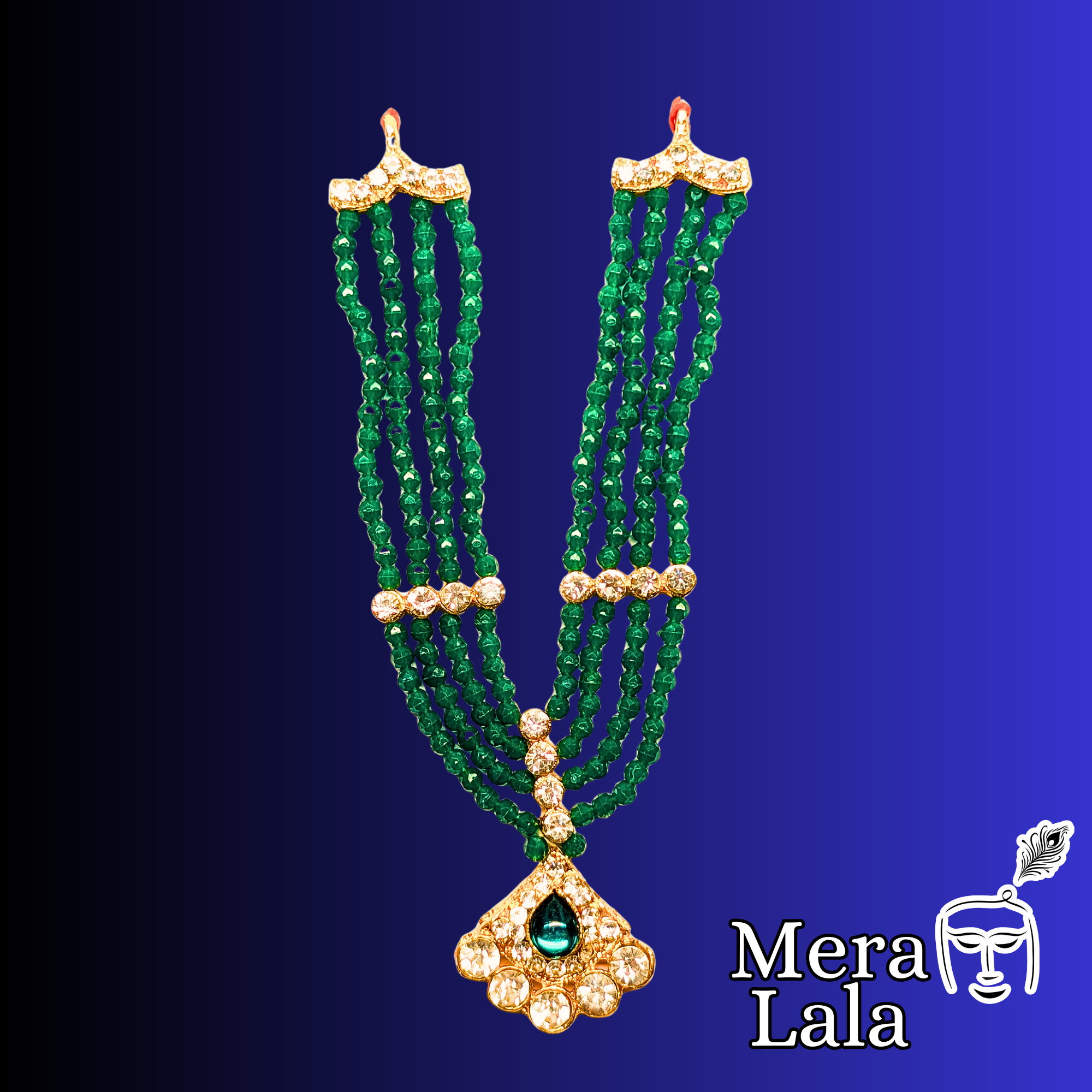 Laddu Gopal Mala with dori| Krishna Dress and accessories for Bal Gopal | (Size-5,6)