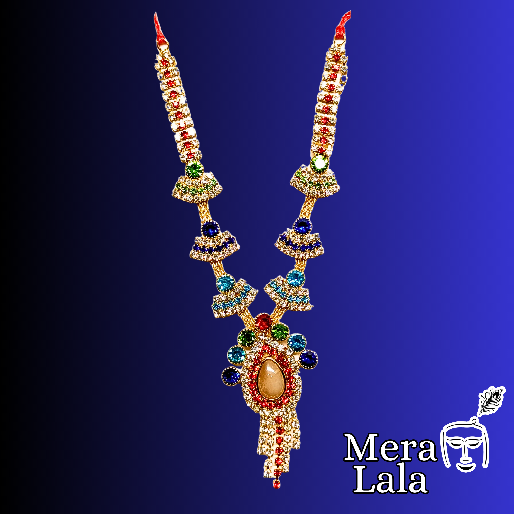 Laddu Gopal Mala with dori| Krishna Dress and accessories for Bal Gopal | (Size-4,5)