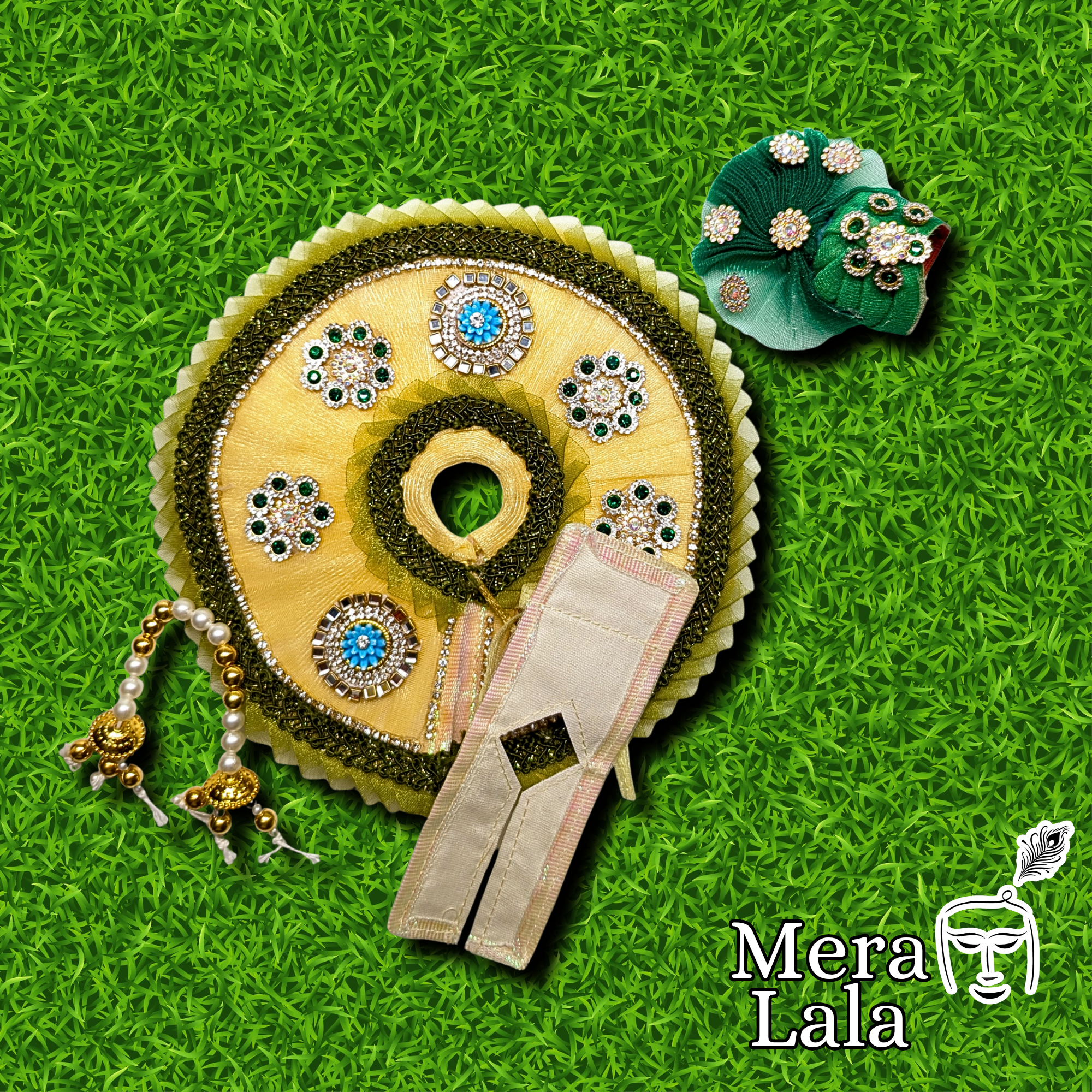 3 piece set - Laddu Gopal Poshak | Krishna Dress for Bal Gopal | Size 2,4