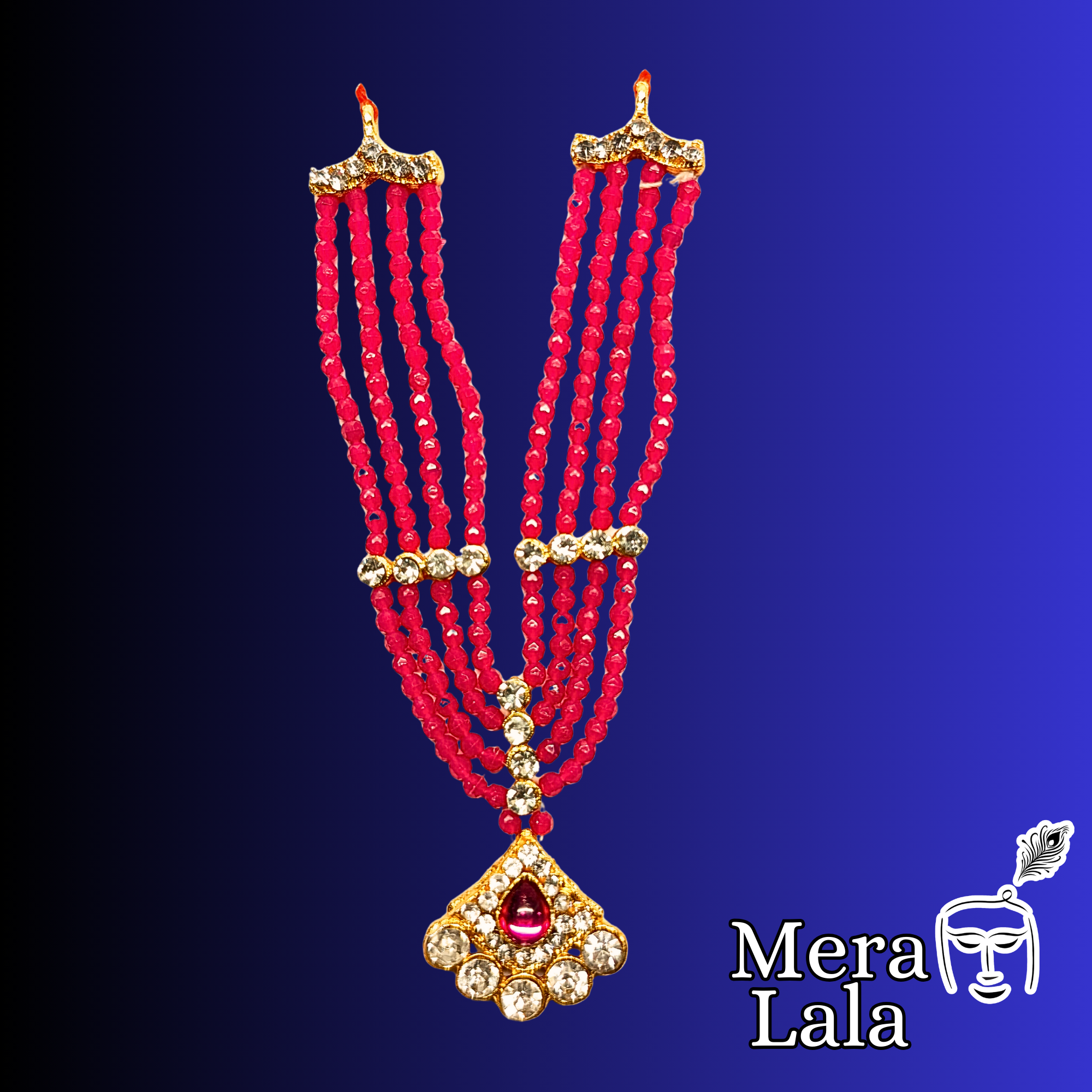 Laddu Gopal Mala with dori| Krishna Dress and accessories for Bal Gopal | (Size-5,6)