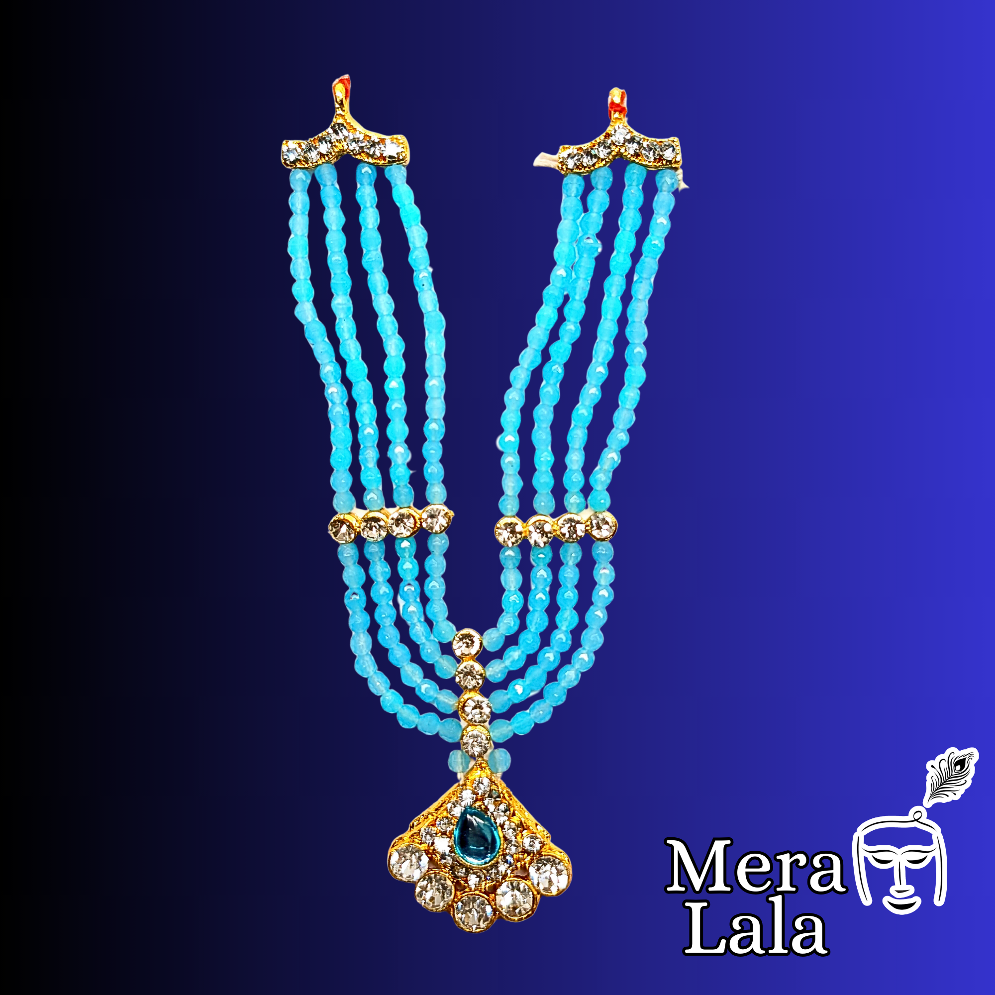 Laddu Gopal Mala with dori| Krishna Dress and accessories for Bal Gopal | (Size-5,6)